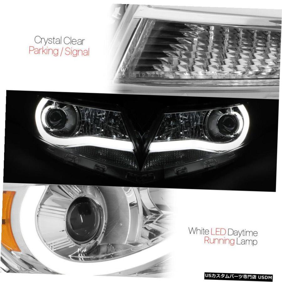 ヘッドライト クロームプロジェクターヘッドライト[LED L-BAR DRL] 15-19シェビーコロラド州のA信号  Chrome Projectoの画像