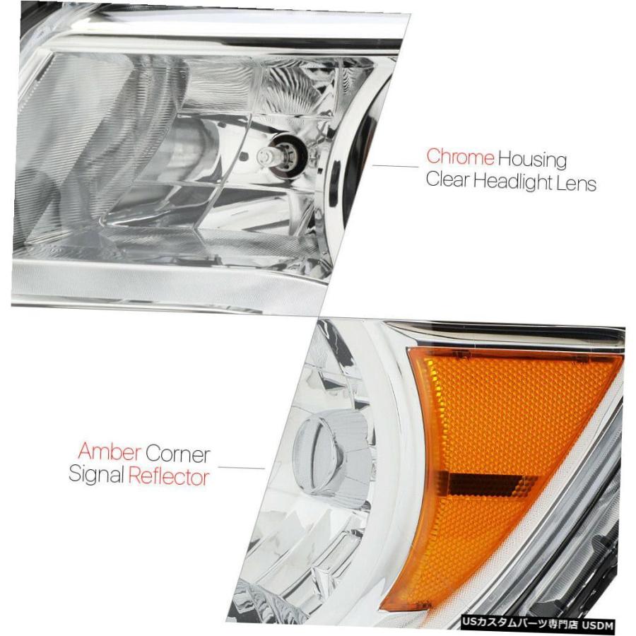 ヘッドライト クロームハウジングヘッドライトアンバーコーナーシグナルリフレクター15-19シボレーコロラド州  Chrome Housing Headの画像