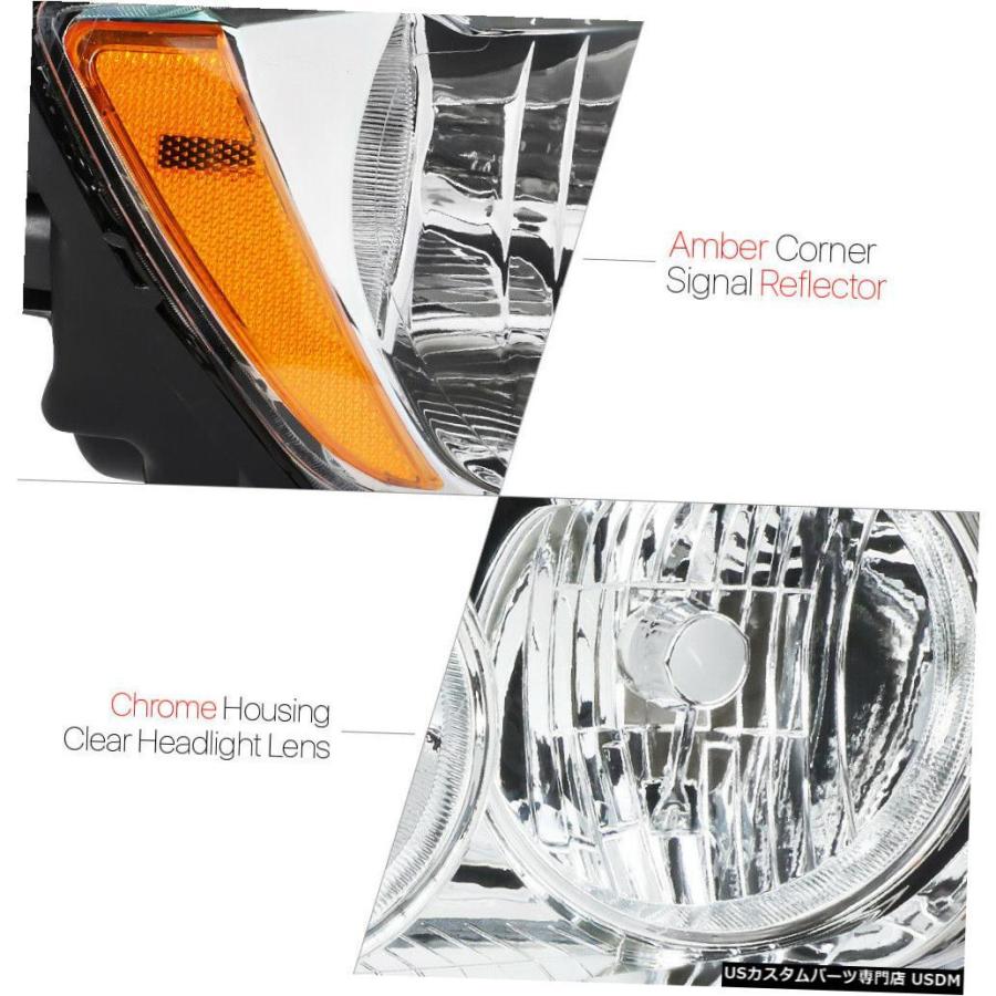 ヘッドライト 11-13ジープグランドチェロキー用クロームハウジング