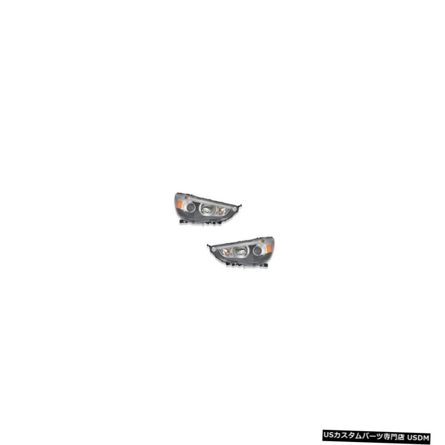 ヘッドライト  11-19 Mitsubishi Outlander Sport Halogen Headlight Driver \u0026 Pas