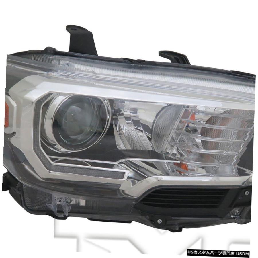 ヘッドライト  16-19 Toyota Tacoma Halogen w/Fog \u0026 DRL Headlight Passenger Rig