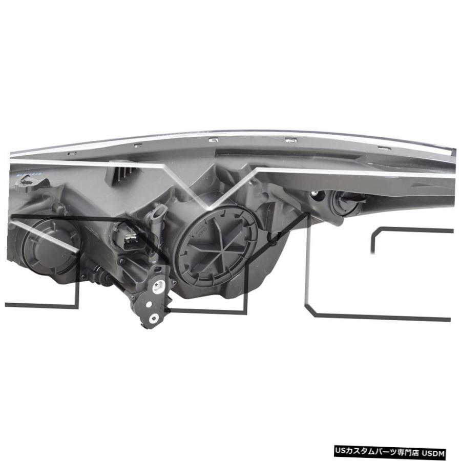 ヘッドライト 14-16ヒュンダイエラントラSE米国適合、DRLヘッドライトパッセンジャー右側なし  Fits 14-16 Hyundai Elantの画像