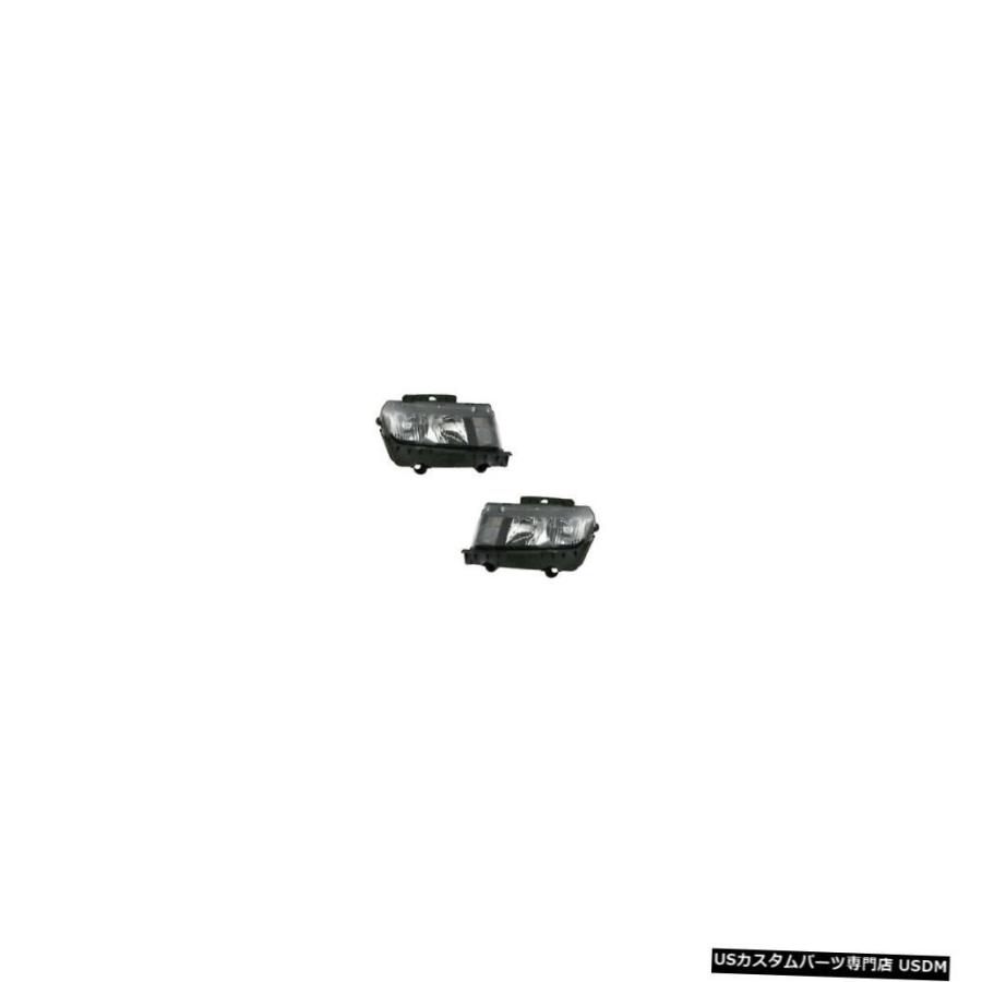 ヘッドライト  14-15 Chevrolet Camaro Driver \u0026 Passenger Side Halogen Headligh