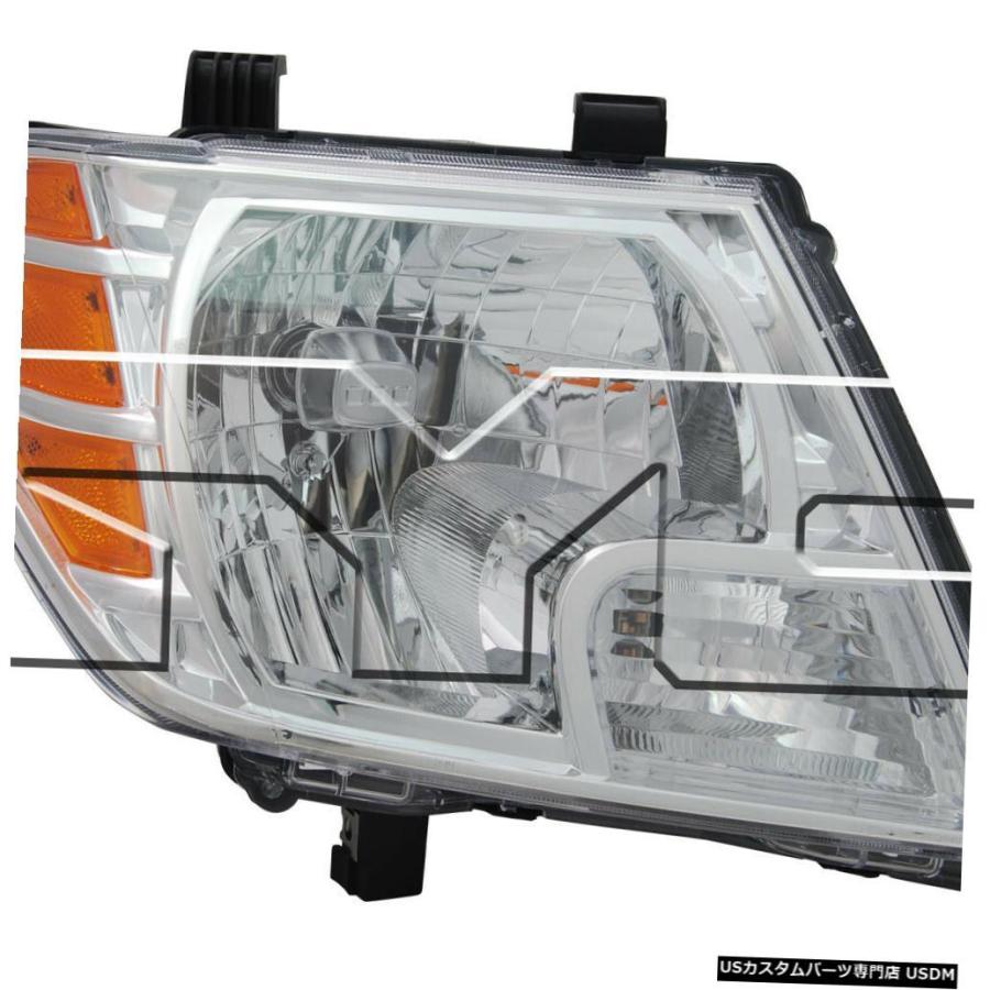 ヘッドライト 09-16日産フロンティア旅客ヘッドライトに適合  Fits 09-16 Nissan Frontier Passenger Headl