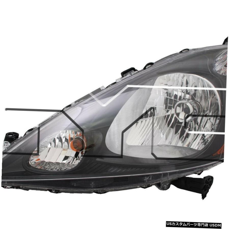 ヘッドライト 12-14ホンダフィットスポーツドライバーヘッドライト 12-14 Honda Fit Sport Driver Headlight