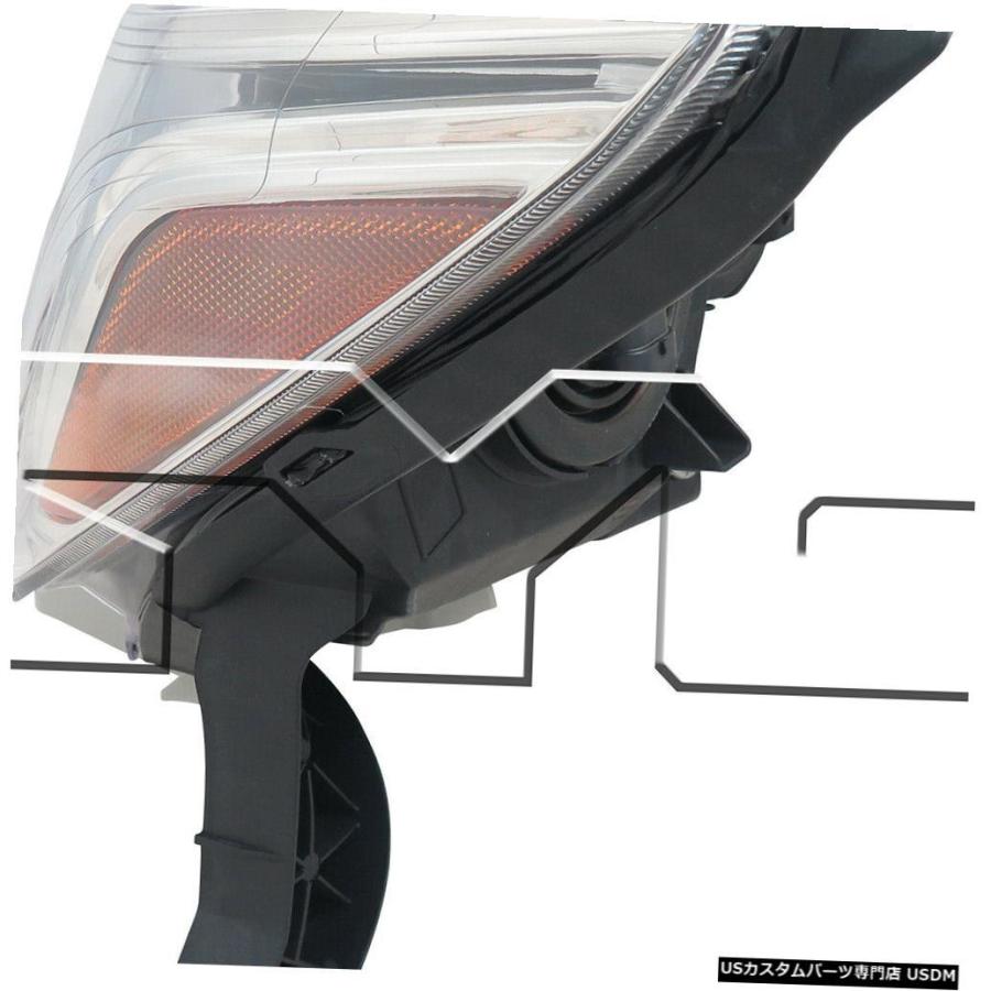 ヘッドライト 13-16日産パスファインダーハロゲン左ドライバーヘッドライトヘッドランプNSFに適合  Fits 13-16 Nissan Pathfの画像