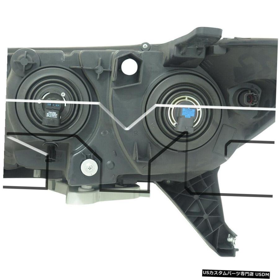 ヘッドライト 13-16日産パスファインダーハロゲン右助手席ヘッドライトヘッドランプNSFに適合  Fits 13-16 Nissan Pathfinの画像