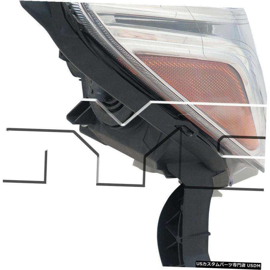 ヘッドライト 13-16日産パスファインダーハロゲン右助手席ヘッドライトヘッドランプNSFに適合  Fits 13-16 Nissan Pathfinの画像