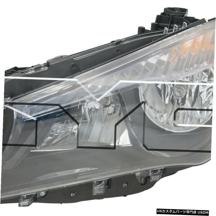ヘッドライト 14-17メルセデスベンツCLA250ハロゲン左ドライバーヘッドライトヘッドランプNSF  14-17 Mercedes Benz CL