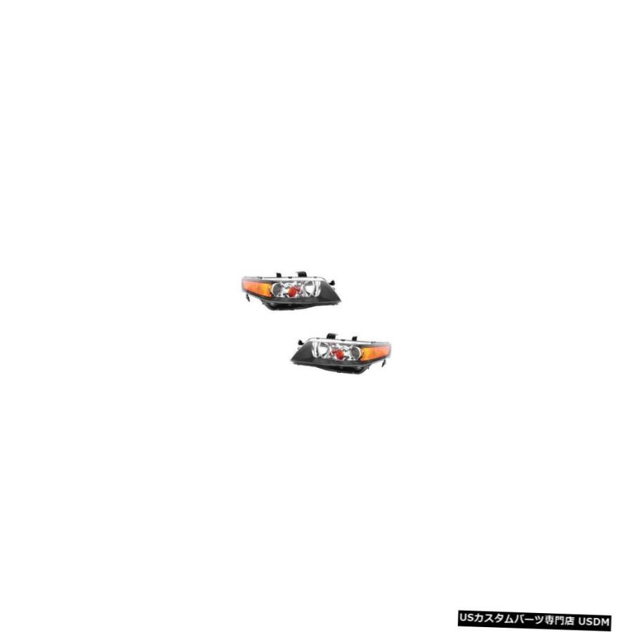 ヘッドライト  2006-2008 Acura TSX Driver \u0026 Passenger Side Headlights Lamps As