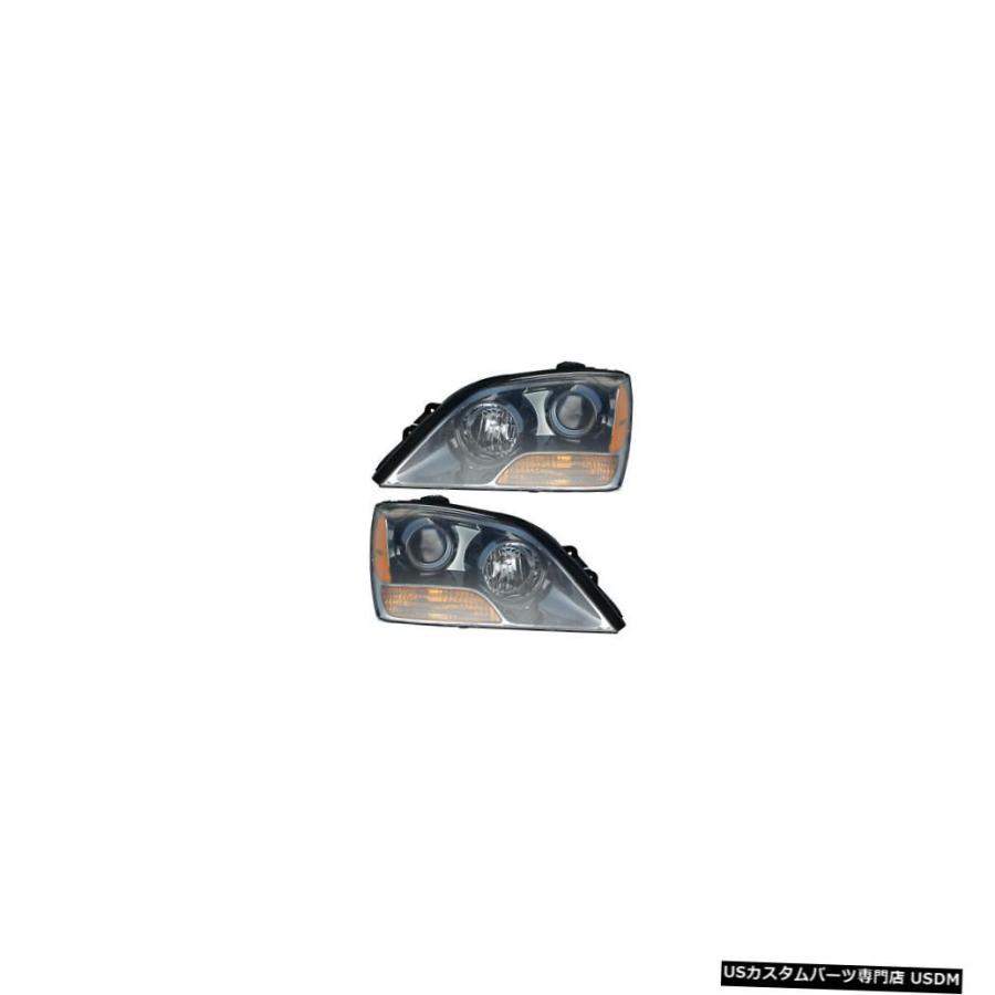 ヘッドライト  Fits 2007 Kia Sorento Driver \u0026 Passenger Side Halogen Headlight