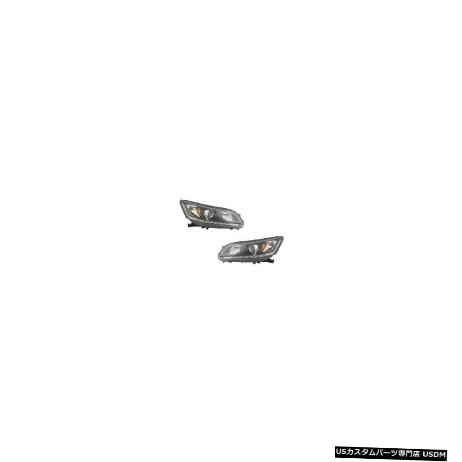 ヘッドライト  13-14 Honda Accord Sedan w/DRL Driver \u0026 Passenger Side Headligh