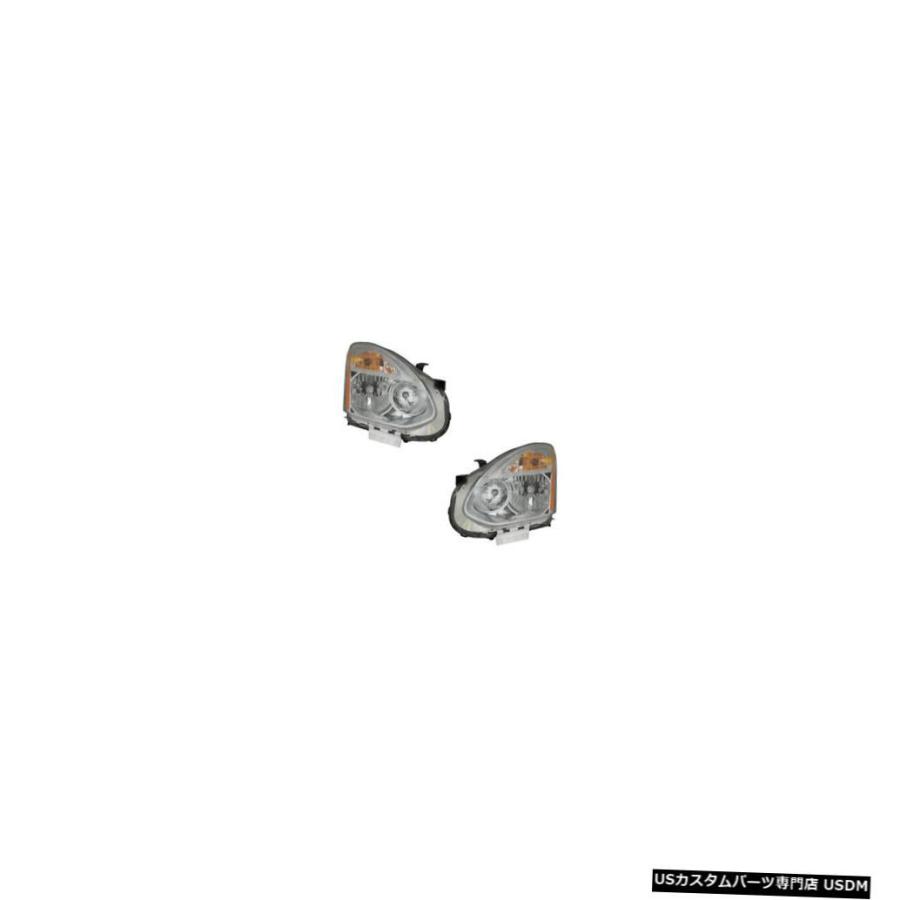 ヘッドライト  Fits 11-13 Nissan Rogue Driver \u0026 Passenger Halogen Headlights L