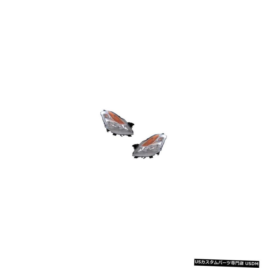 ヘッドライト  Fits 08-09 Nissan Altima Coupe Driver \u0026 Passenger Halogen Headl
