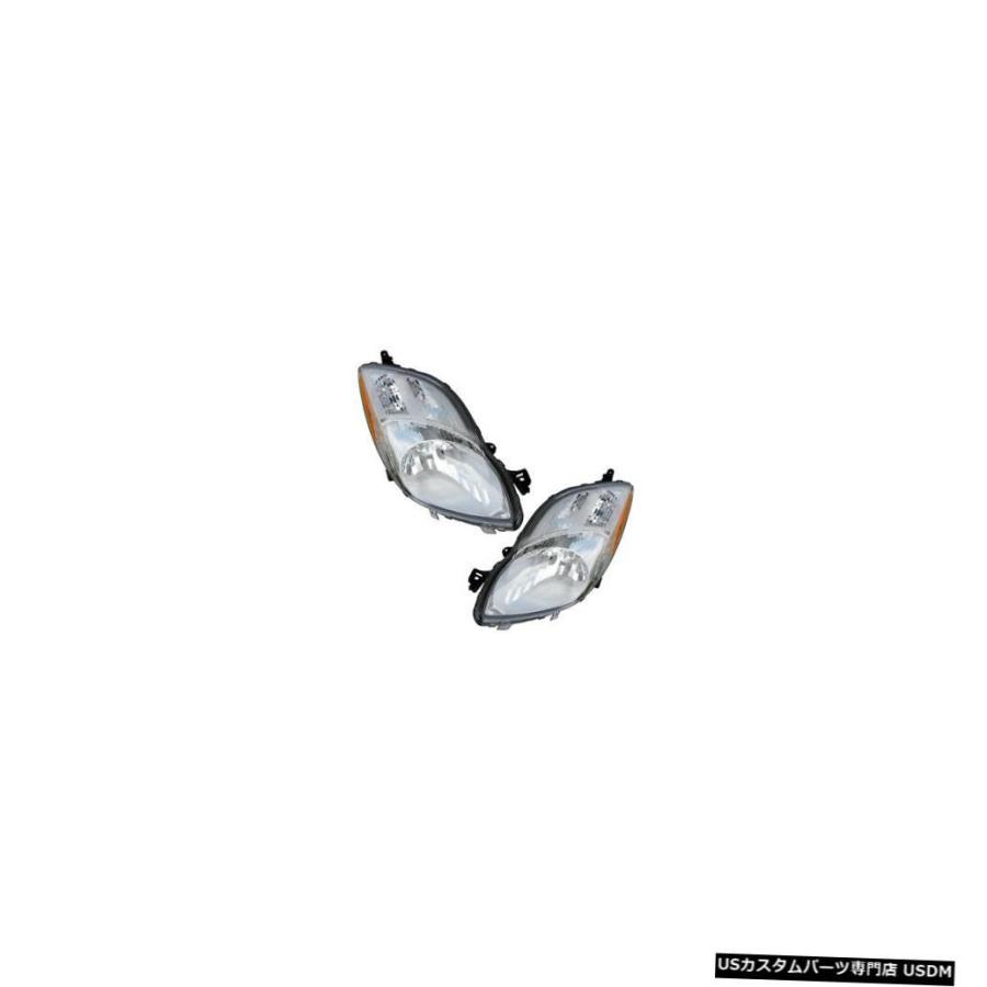 ヘッドライト  09-11 Toyota Yaris Hatchback Driver \u0026 Passenger Side Headlights