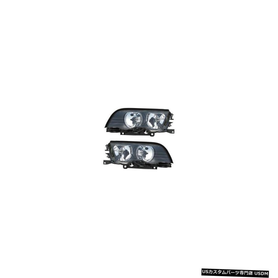 前照灯  99-01 BMW 3-Series E46 Sedan/Wagon Driver \u0026 Passenger Headlight
