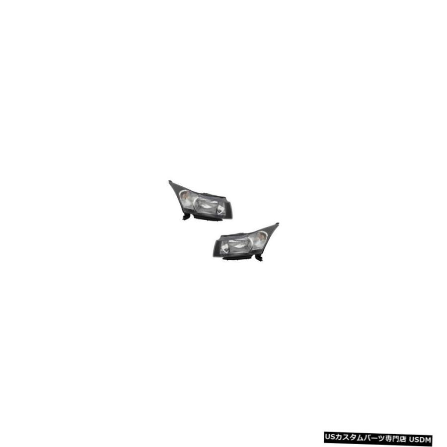 前照灯  2012-2016 Chevrolet Cruze Driver \u0026 Passenger Side Headlights La ライト、レンズ-車、バイク、自転車-自動車