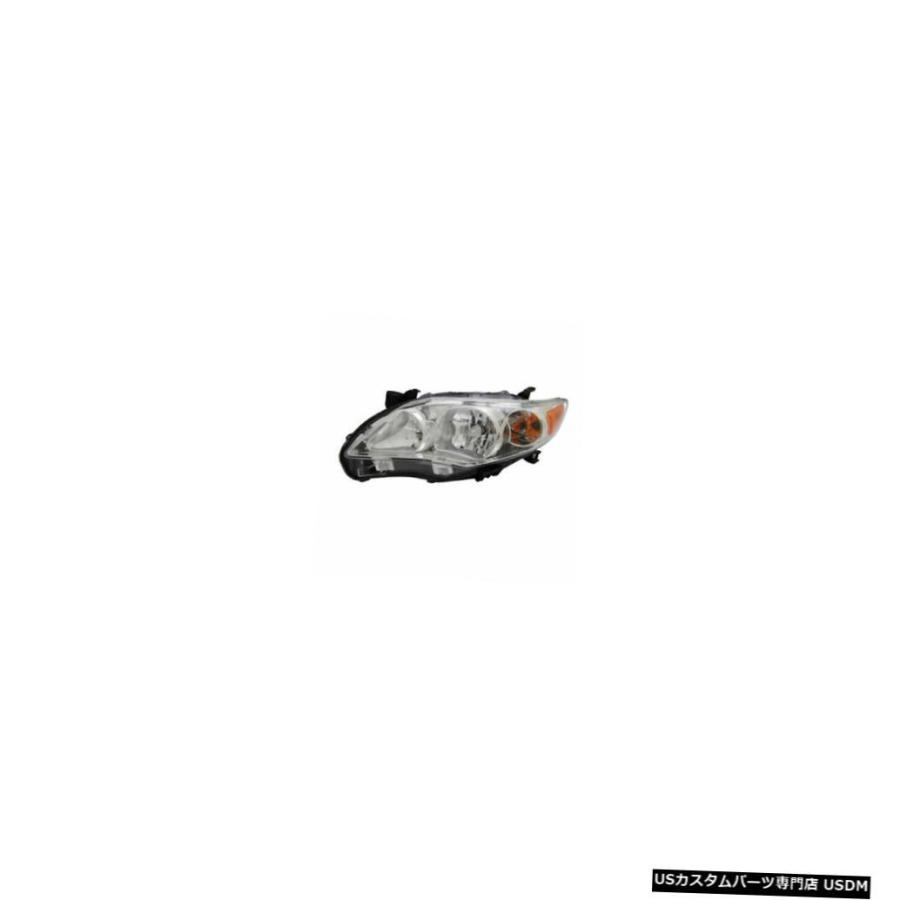ヘッドライト 11-13トヨタカローラベース/ LE米国製クロム左ドライバーヘッドライトCAPA  11-13 Toyota Corolla Base