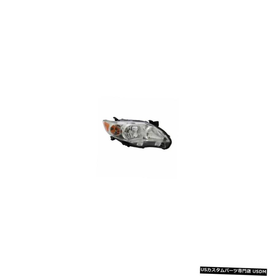 ヘッドライト 11-13トヨタカローラベース/ LE USビルトクローム右助手席ヘッドライトCAPA  11-13 Toyota Corolla Ba