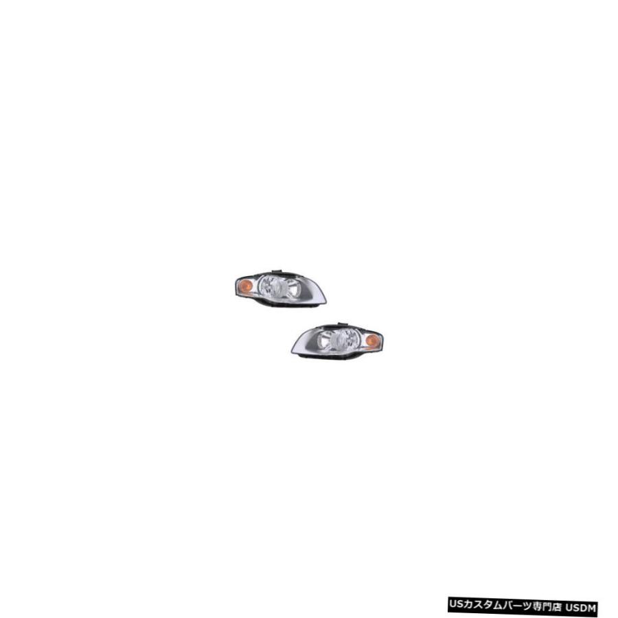 ヘッドライト  05-08 Audi A4/Wagon/ 07-08 RS4 Driver \u0026 Passenger Side Headligh