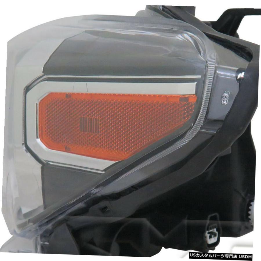 ヘッドライト 16-18 Toyota Tacoma Limited Halogen w / LED DRL Left Driver Headlighの画像