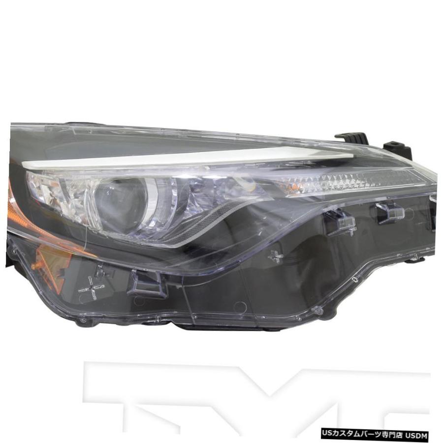 ヘッドライト 17-18トヨタカローラL / LE / LEエコw / LED DRL右助手席ヘッドライトCAPA 17-18 Toyota Cor