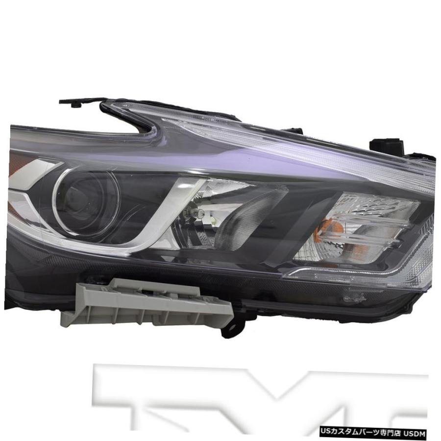ヘッドライト 16-18日産マキシマハロゲンヘッドライトランプ（ロゴパッセンジャー右側なし）に適合 Fits 16-18 Nissan Maxima