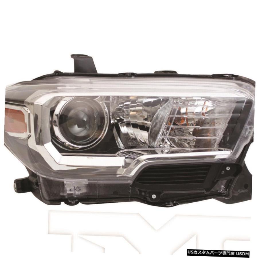 ヘッドライト 16-18 Toyota Tacoma Limited Halogen w / LED DRL Right Passenger Head