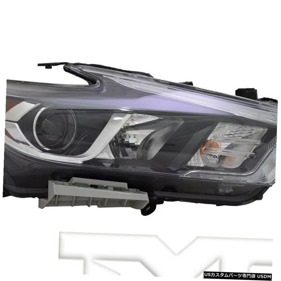 ヘッドライト 16-18日産マキシマハロゲン（ロゴなし）右側の助手席ヘッドライトCAPAに適合  Fits 16-18 Nissan Maxima H