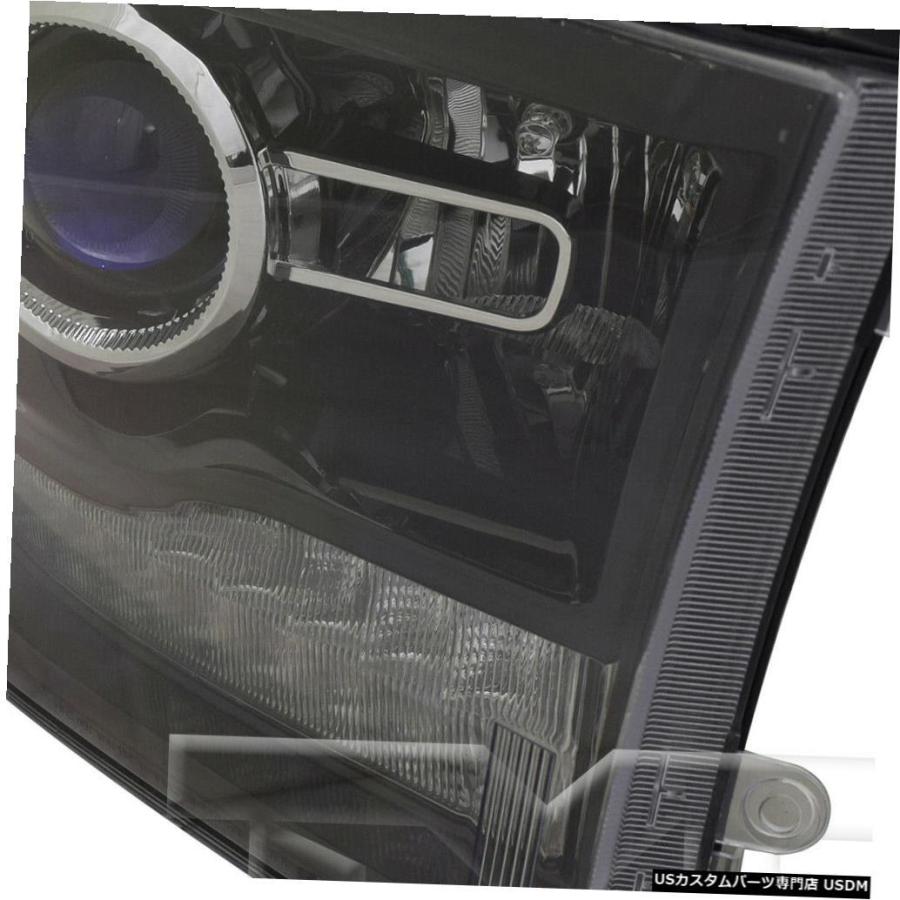 ヘッドライト 13-15ダッジラムピックアップブラックロゴなしヘッドライトアセンブリ乗客右側  13-15 Dodge Ram Pickup Blacの画像