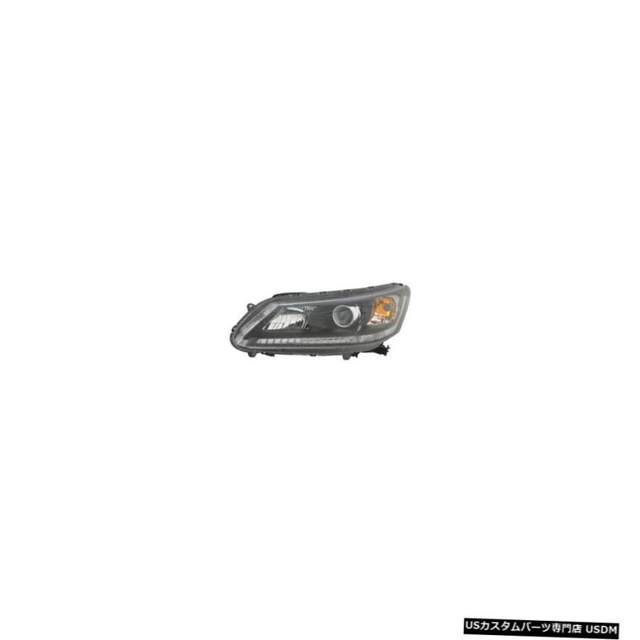 ヘッドライト 2013-2015ホンダアコードセダンドライバー左DRLランプなしのハロゲンヘッドライトNSF  2013-2015 Honda Acc