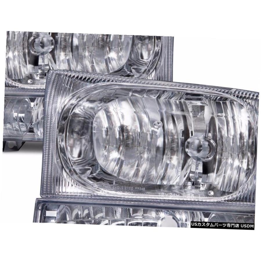 Headlight フリートウッドディスカバリー2003 2004ペアクリアヘッドライトヘッドランプ信号灯RV  FLEETWOOD DISCOVER
