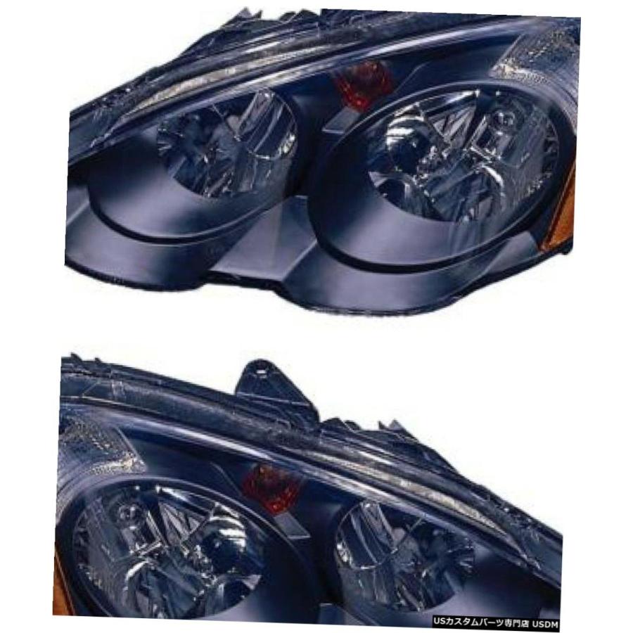 Headlight TIFFIN ALLEGRO BUS 2010 2011-2013ペアブラックヘッドライトヘッドライトランプRV  TIFFIN ライト、レンズ-その他ライト
