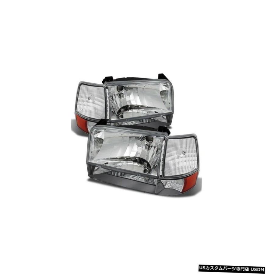 Headlight REXHALL AERBUS 1998 1999クリアクロームヘッドライトヘッドライトランプ6 PCセットRV  REXHALL