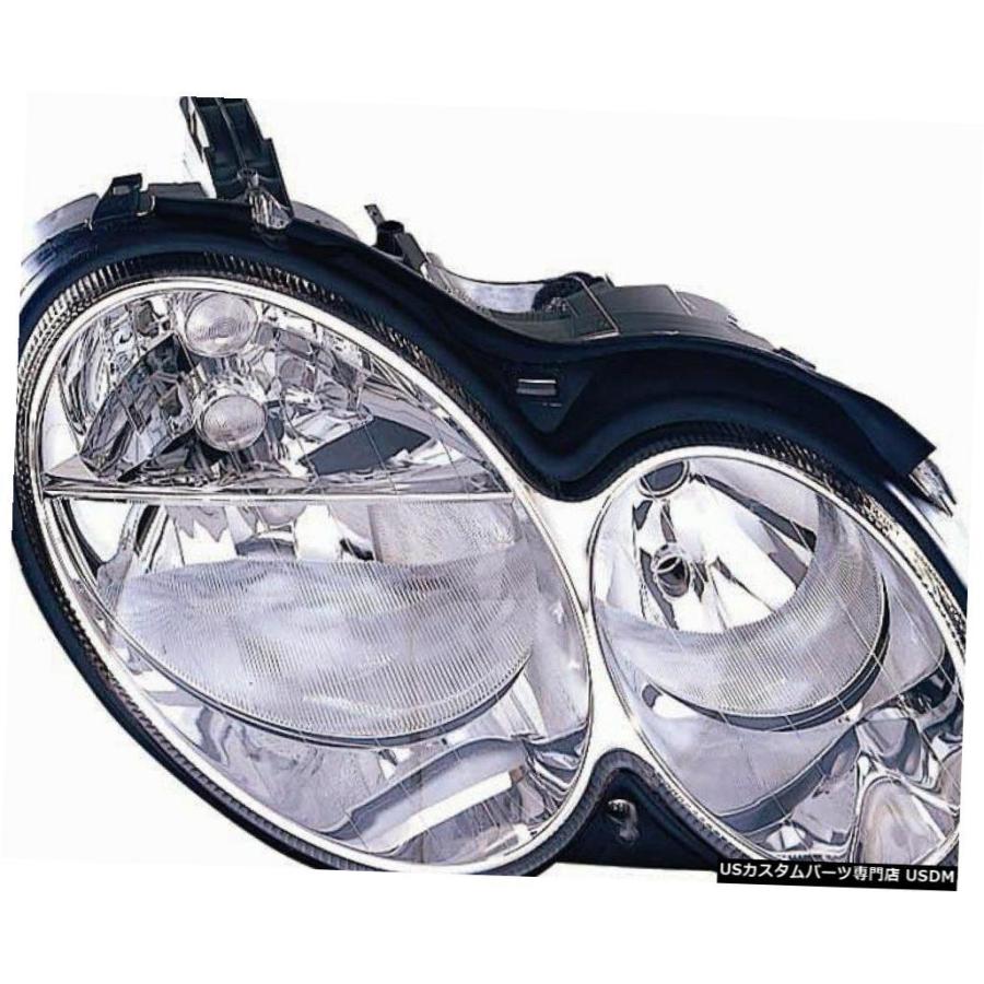 Headlight フィットメルセデスベンツCLKヘッドライトヘッドライトフロントランプハロゲン保証ペア FITS MERCEDES BENZ CL_2