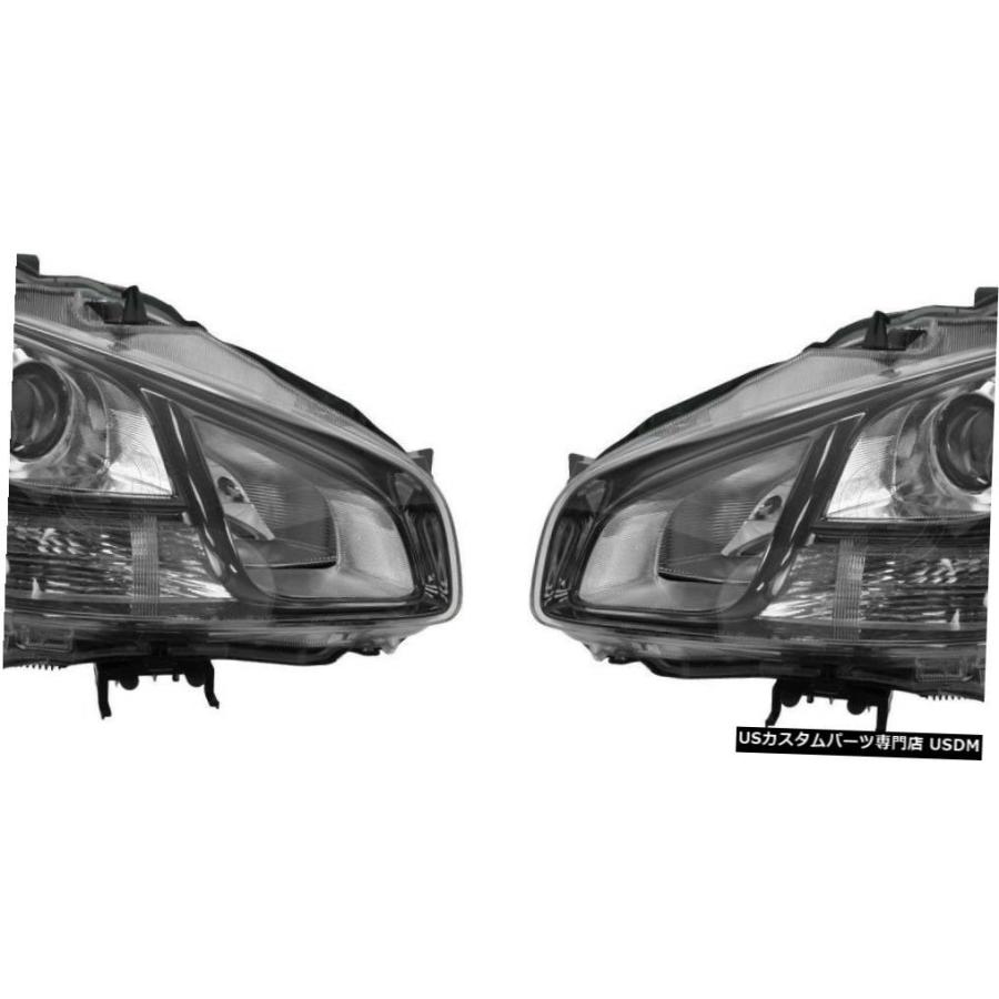 Headlight MAXIMA SPORT 2009-2013 SPORT BLACK HEADLIGHTS HEAD LAMPS LIGHTS L 車、バイク、自転車-ライト、レンズ