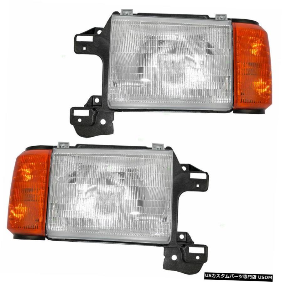 Headlight COACHMEN SEDONA 1991 1992ペアヘッドライトヘッドライトフロントランプターンシグナルRV  COACHMEN