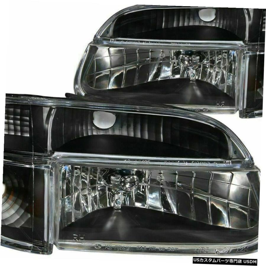 Headlight アルファゴールド2006 2007ダイヤモンドブラックヘッドライトシグナルヘッドランプ4PCセットRV  ALFA GOLD 20