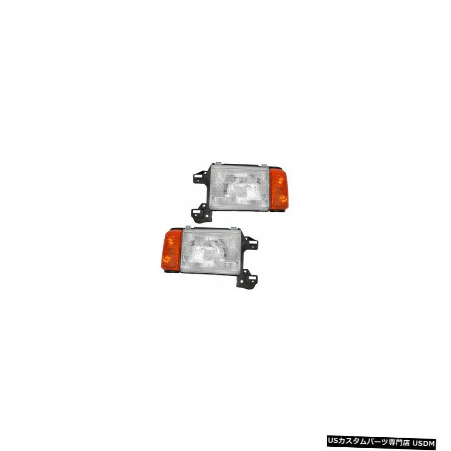 Headlight カントリーコーチセドナ1991 1992ペアヘッドライトヘッドライトフロントランプRV  COUNTRY COACH SEDONA