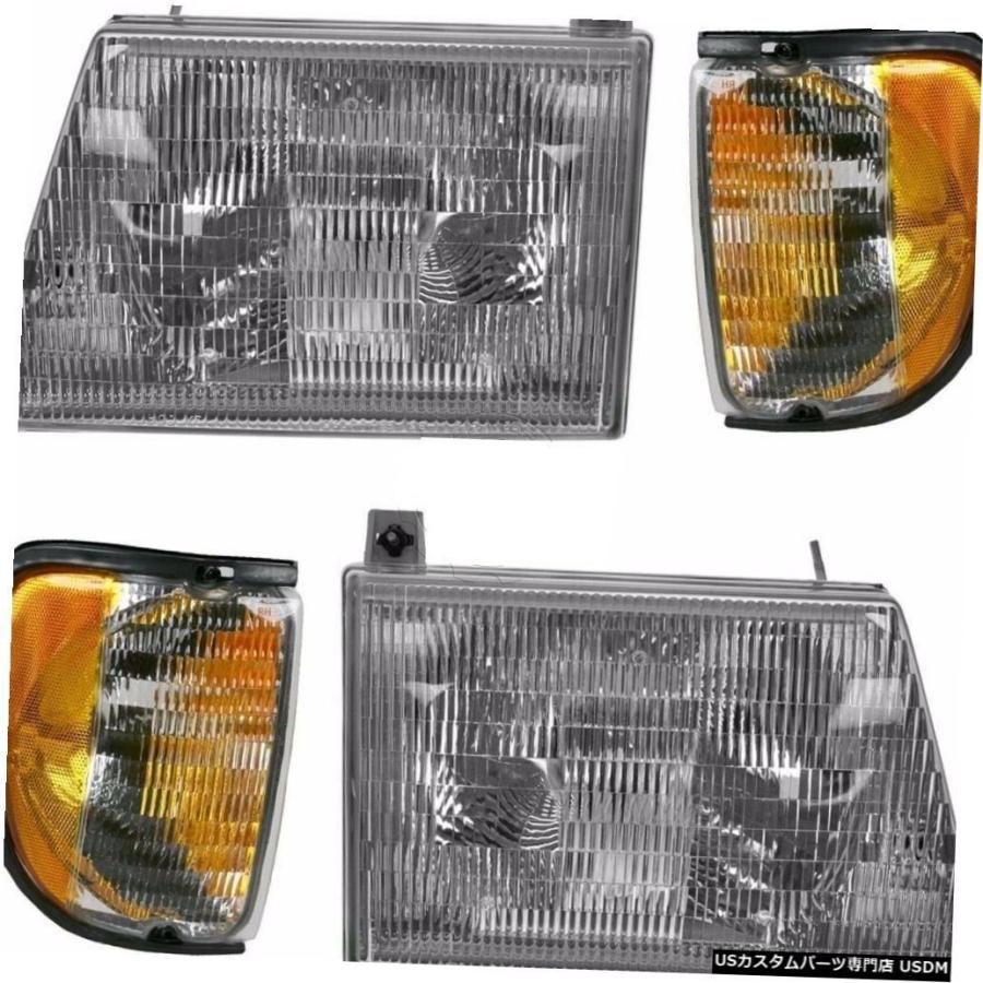 Headlight ホリデーランブラーアンバサダー2002 2003 2004セットヘッドライトヘッドライトコーナーRV  HOLIDAY RAMBL