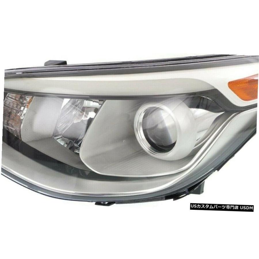 Headlight FITS KIA SOUL 2014-2016 LEFT DRIVER HALOGEN PROJECTOR HEADLIGHT H