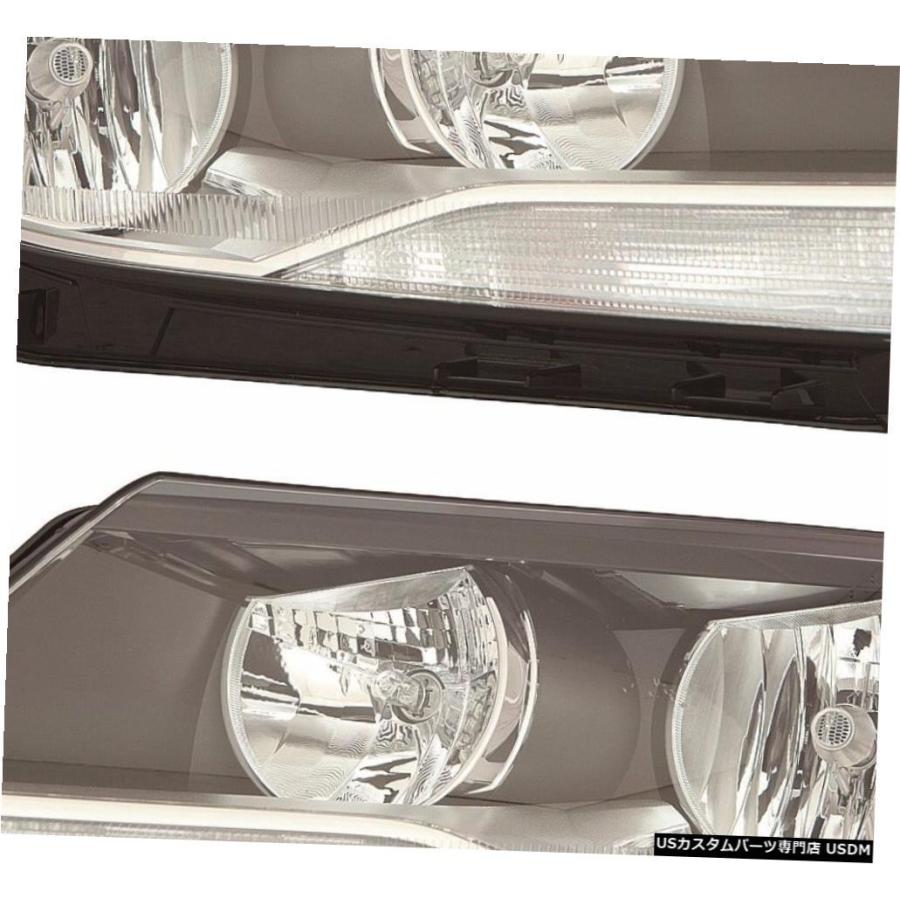 Headlight フィットフォルクスワーゲンティグアン2012-2017ヘッドライトヘッドランプライトハロゲンペアセット  fit VOLKSWAG 車、バイク、自転車-その他ライト-自動車