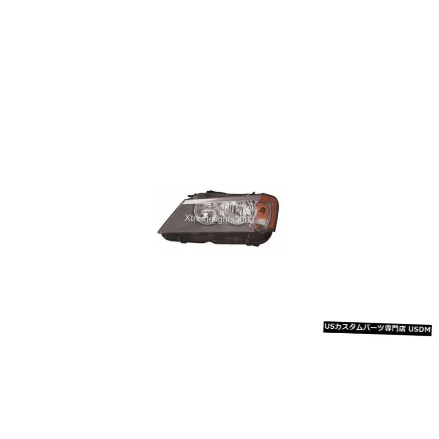 Headlight BMW X3 X-3 2011-2014左ドライバーハロゲンヘッドライトヘッドライトランプ  BMW X3 X-3 2011-20