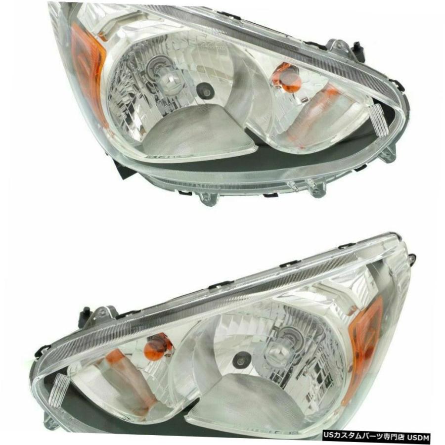 Headlight FIT MITSUBISHI MIRAGE 2014-2019 LEFT RIGHT HEADLIGHT HEAD LIGHT F
