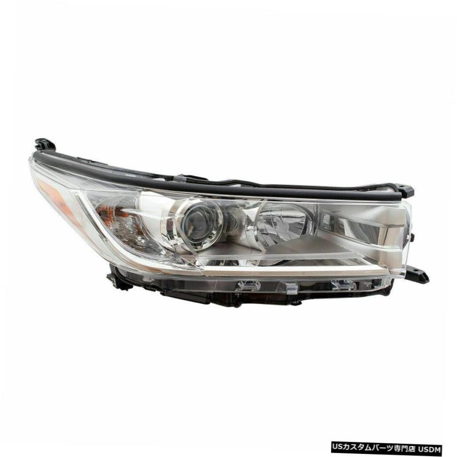 Headlight FIT TOYOTA HIGHLANDER LE XLE 2017-2019 RIGHT W / O LEDヘッドライトヘッドライ