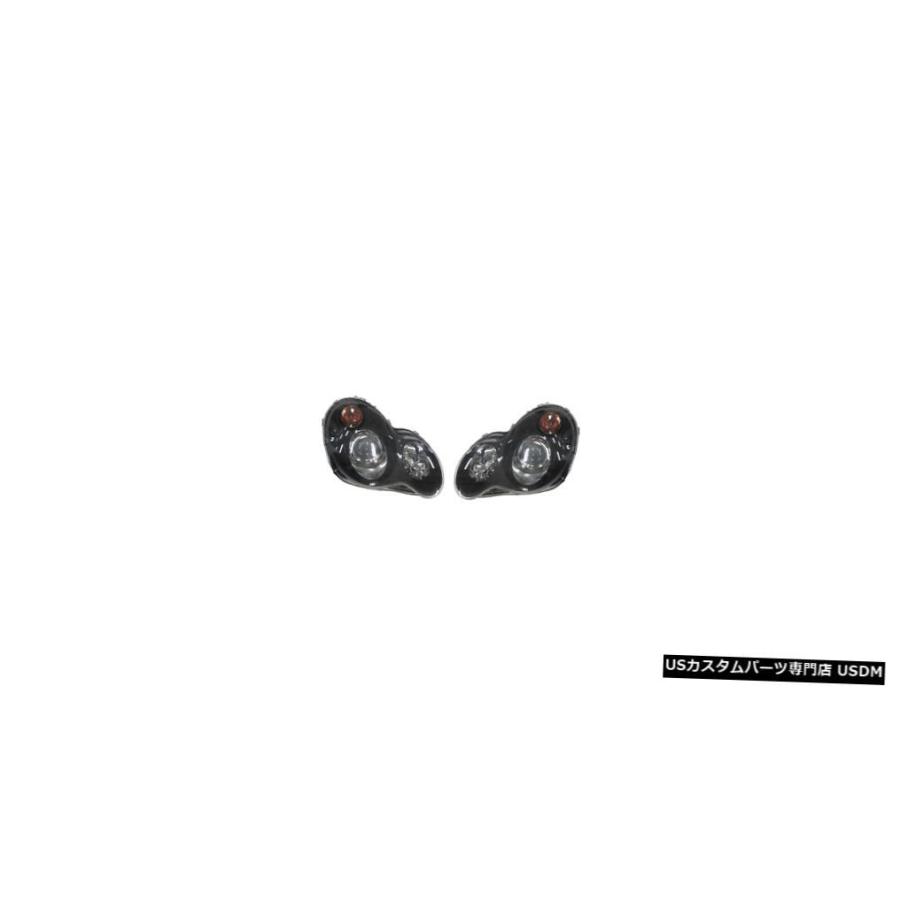 Headlight フィットメルセデスCクラスC230 C240 C280 C320 2001-2007ブラックヘッドライトヘッドランプ  FITS