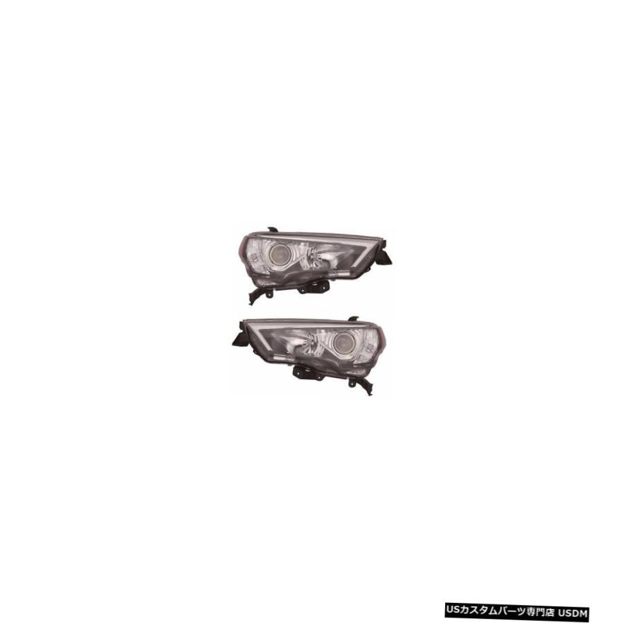 Headlight TOYOTA 4RUNNER 2014-2020 BLACK JDM HEADLIGHTS HEAD LAMPS FRONT LI