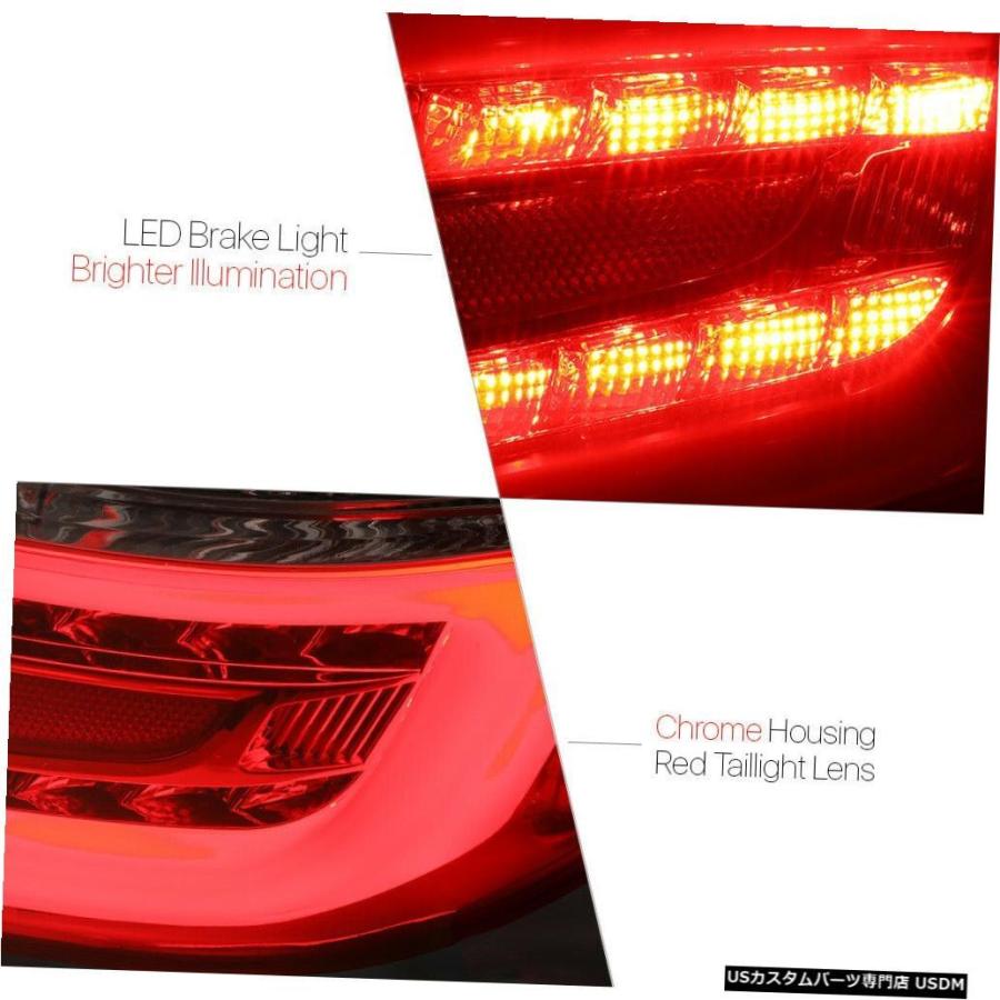 テールライト レッド/クリア* TRON LED BAR * 14-18トヨタカローラ用3Dネオンチューブテールライトランプ  Red/Clear *の画像