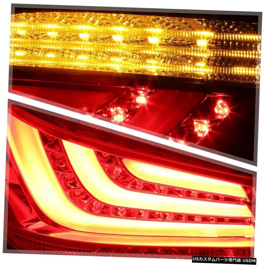 テールライト 赤/煙* Tron LEDバー* 08-10 BMW E60 5シリーズ用ネオンテールライトブレーキランプ  Red/Smoke *Trの画像