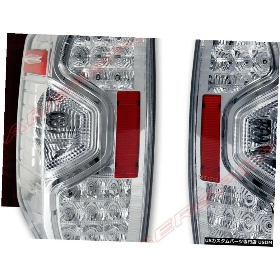 Tail light 2014-2018 Toyota TundraのペアクロームクリアLEDテールランプの仕かける  Set of Pair Chro